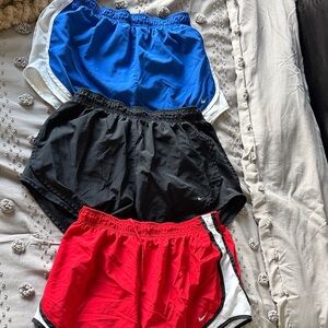 Nike Athletic Shorts Set - Blue, Black, Red